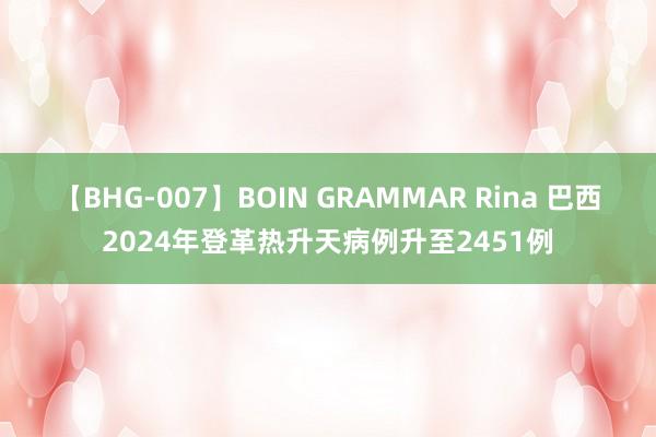 【BHG-007】BOIN GRAMMAR Rina 巴西2024年登革热升天病例升至2451例