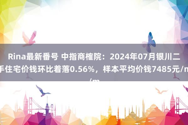 Rina最新番号 中指商榷院：2024年07月银川二手住宅价钱环比着落0.56%，样本平均价钱7485元/m